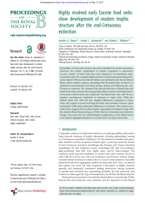 Highly resolved early Eocene food webs show development of