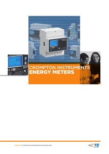 energy meters - Crompton Instruments