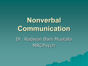 Slide 8 - Nonverbal communication