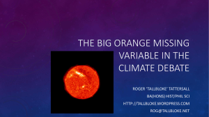The Big yellow missing variable in the climate