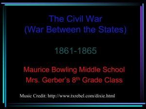 The Civil War - Owen County Schools