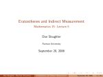 Eratosthenes and Indirect Measurement