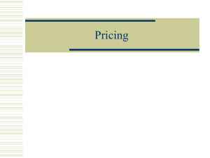 Pricing