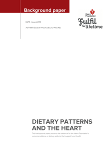 dietary patterns and the heart