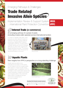 An emerging pathway for spread of pests (including invasive alien