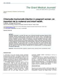 Chlamydia trachomatis infection in pregnant women: an important
