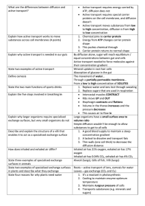 B3 questions - Revise 4 Science