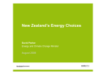 New Zealand`s Energy Choices