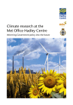 Climate research at the Met Office Hadley Centre