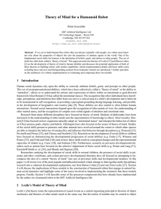 Theory of Mind for a Humanoid Robot