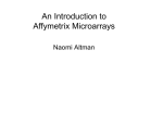 An Introduction to Affymetrix Microarrays