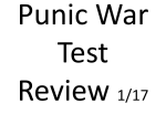 Punic War Test Review 1/24