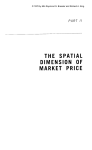 the spatial dimension of market price