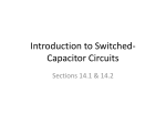 Introduction to switched-capacitor circuits