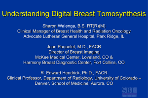 Understanding Digital Breast Tomosynthesis