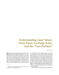 Understanding Asset Values: Stock Prices, Exchange Rates, And the