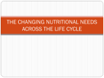 Nutrition Through the Life Cycle Powerpoint