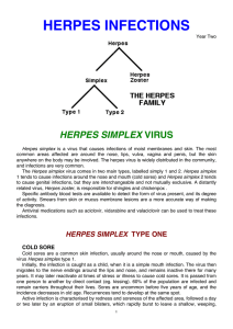 herpes infections