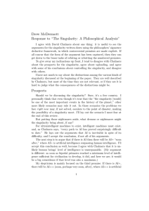 Drew McDermott Response to “The Singularity: A Philosophical