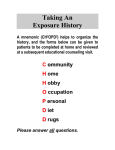 Taking an Exposure History PDF
