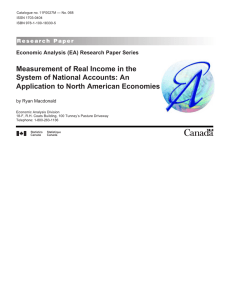 Measurement of Real Income in the System of National Accounts