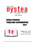 High School Theatre Conference 2017