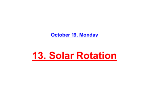 Solar Rotation - Stanford Solar Physics