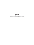 The Journal of Biblical Integration in Business