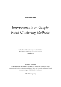 Improvements on Graph- based Clustering Methods
