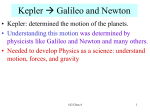 Galileo, Newton and Gravity 1/31
