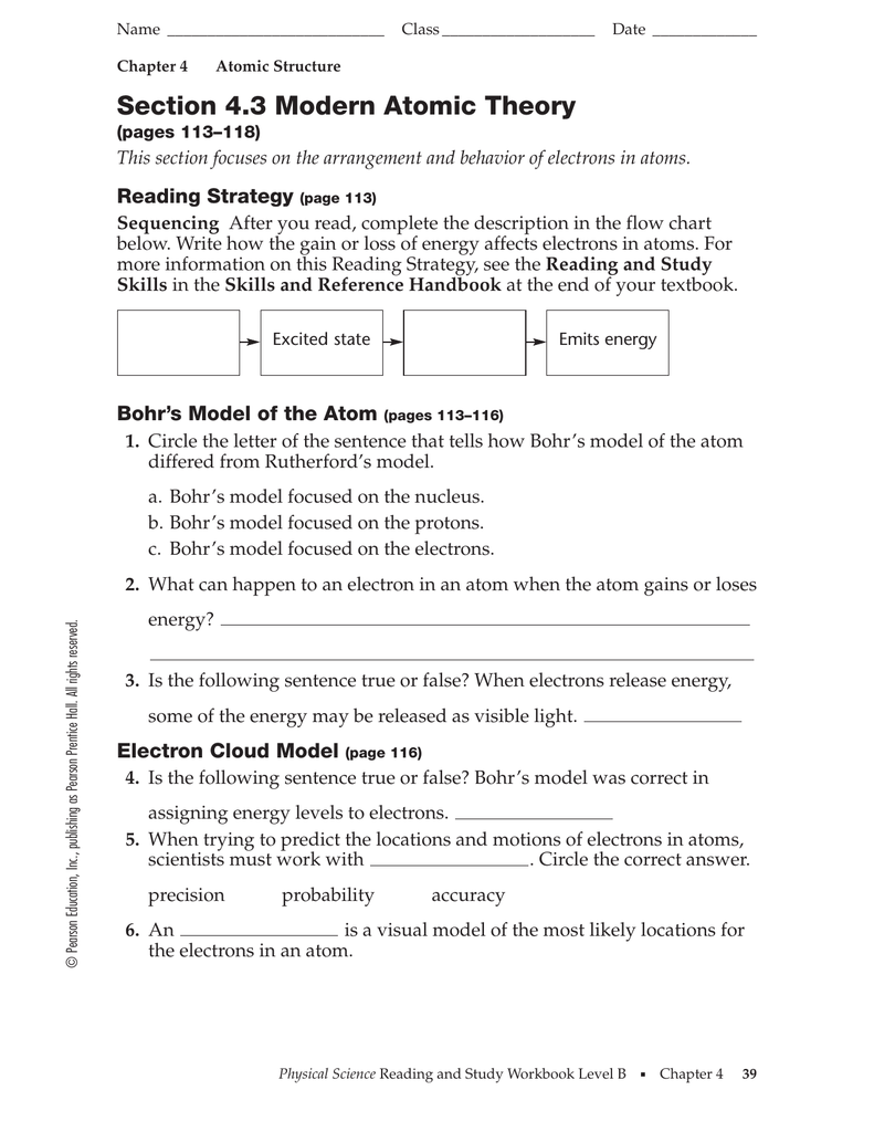 Modern Atomic Structure Worksheet Answers - Geotwitter ...