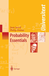 Probability Essentials. Springer, Berlin, 2004.
