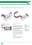 Micro Single Channel Output Units MCOM