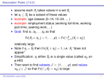 assume each Xj takes values in a set Sj let sj ⊆ Sj be a subset of