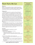Plant Parts We Eat - Oklahoma 4-H