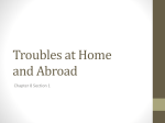 Troubles at Home and Abroad