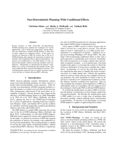 Non-Deterministic Planning With Conditional Effects