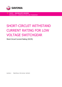 short-circuit withstand current rating for low voltage