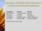 Genomics of Abiotic Stress Resistance in Wild and Cultivated