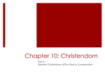 Chapter 10: Christendom - Spokane Public Schools