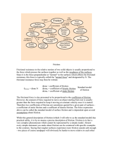 Static Friction