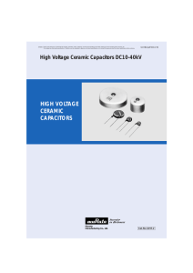 High Voltage Ceramic Capacitors