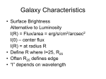 Galaxy Characteristics