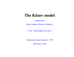 The Kitaev model