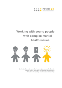 Working with young people with complex mental