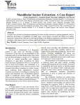 Mandibular Incisor Extraction: A Case Report
