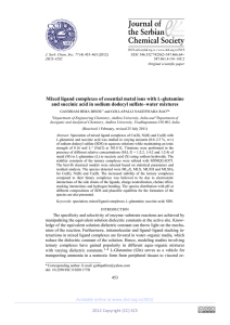 Mixed ligand complexes of essential metal ions with L