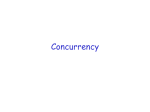 Concurrency (January 10)