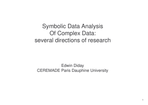 Symbolic Data Analysis Of Complex Data: several directions