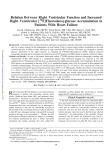 Relation Between Right Ventricular Function and Increased Right